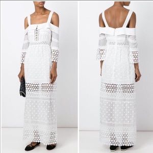 Self Portrait- off the shoulder maxi dress